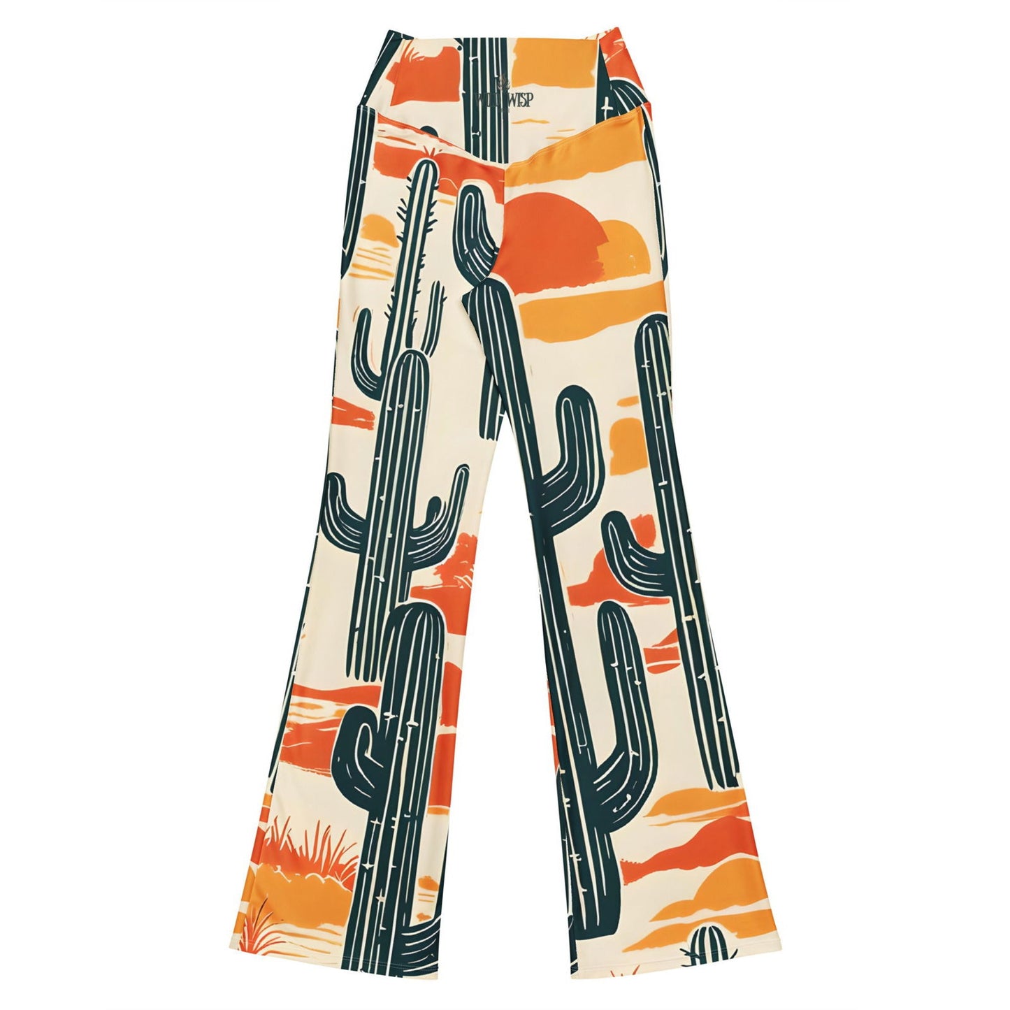 'Desert Cacti' Flare leggings with pockets Leggings