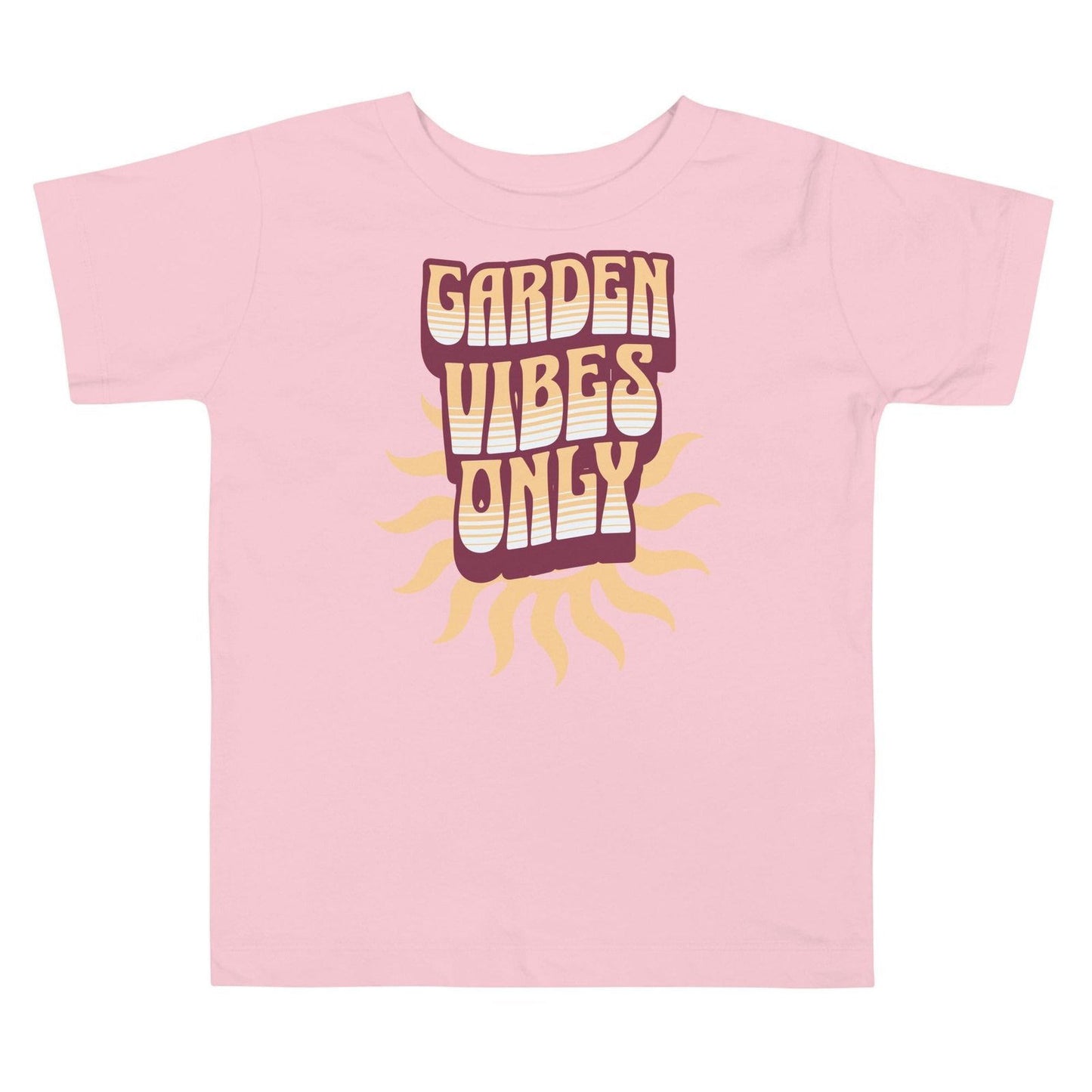 'Garden Vibes Only' Toddler Short Sleeve Tee T-Shirts