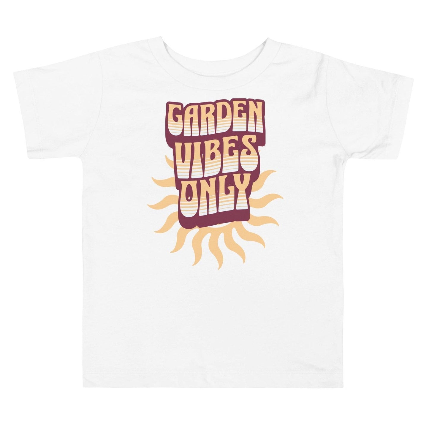 'Garden Vibes Only' Toddler Short Sleeve Tee T-Shirts