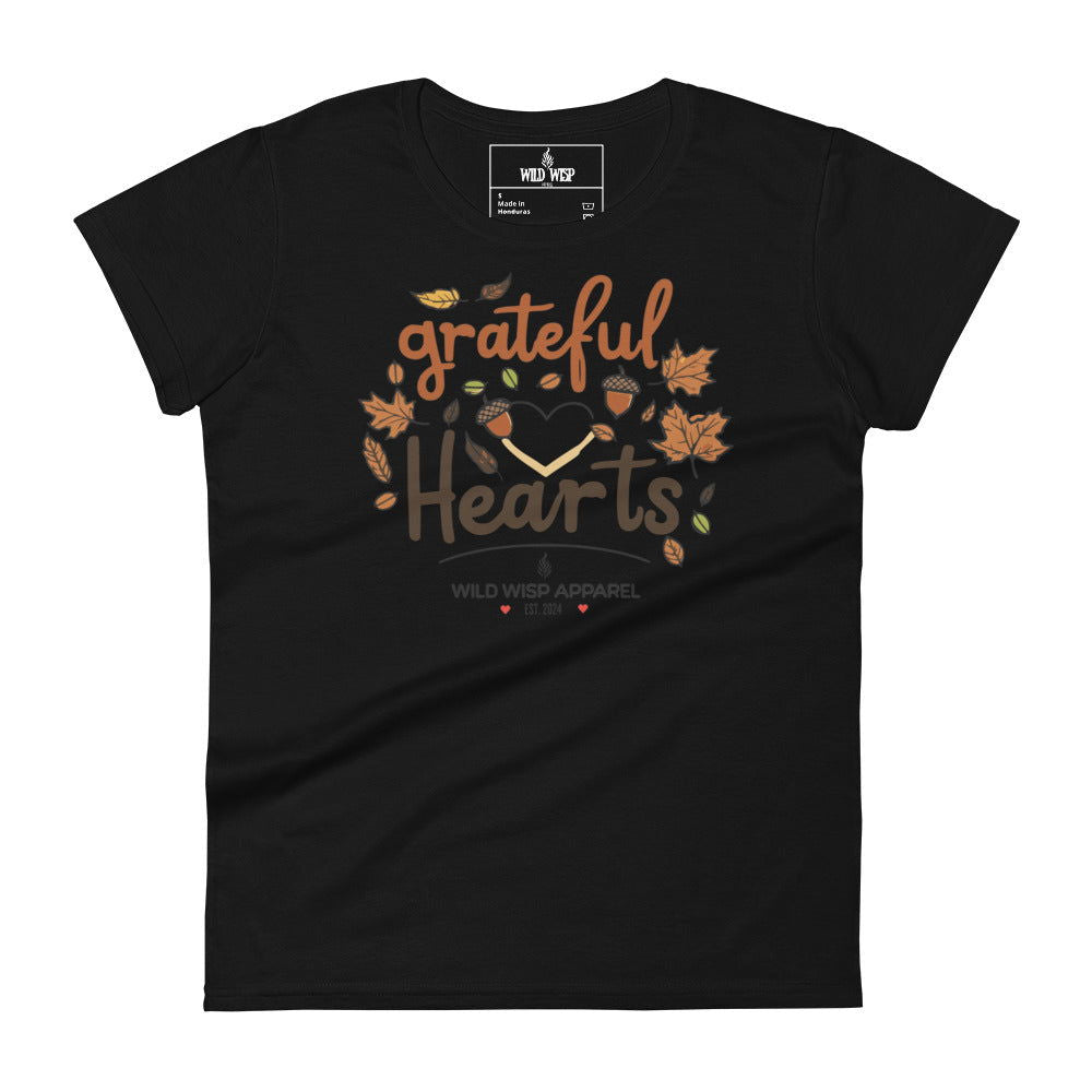 'Grateful Hearts' Women's short sleeve t-shirt T-Shirts