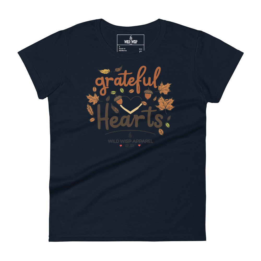 'Grateful Hearts' Women's short sleeve t-shirt T-Shirts