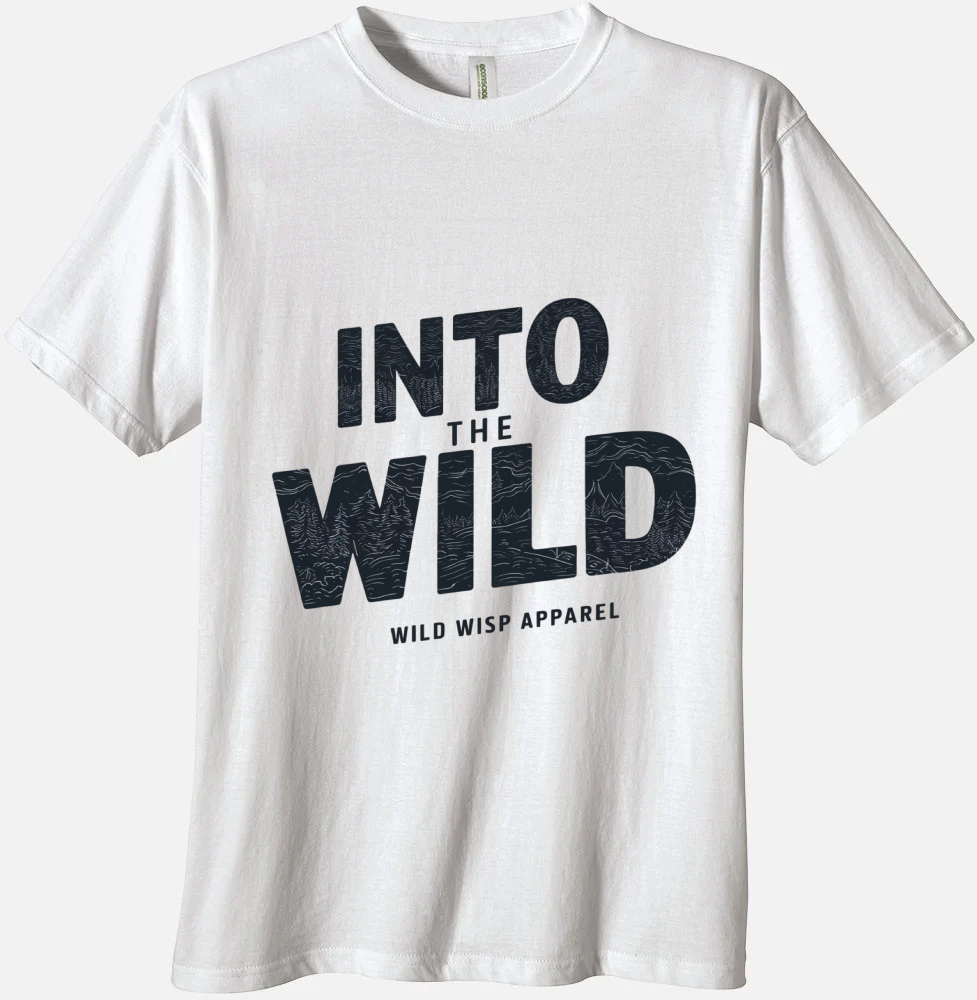 'Into the Wild' Organic Unisex Crewneck T-shirt T-Shirts