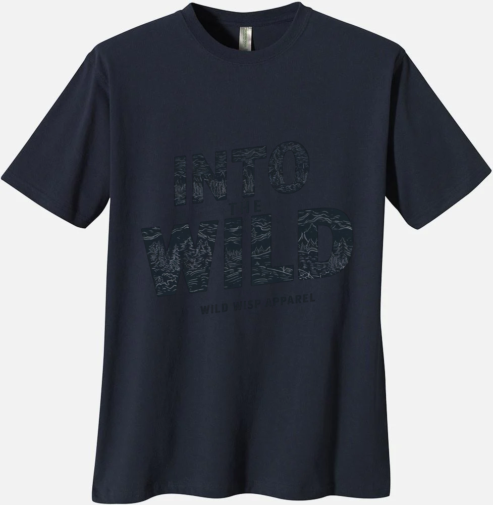 'Into the Wild' Organic Unisex Crewneck T-shirt T-Shirts