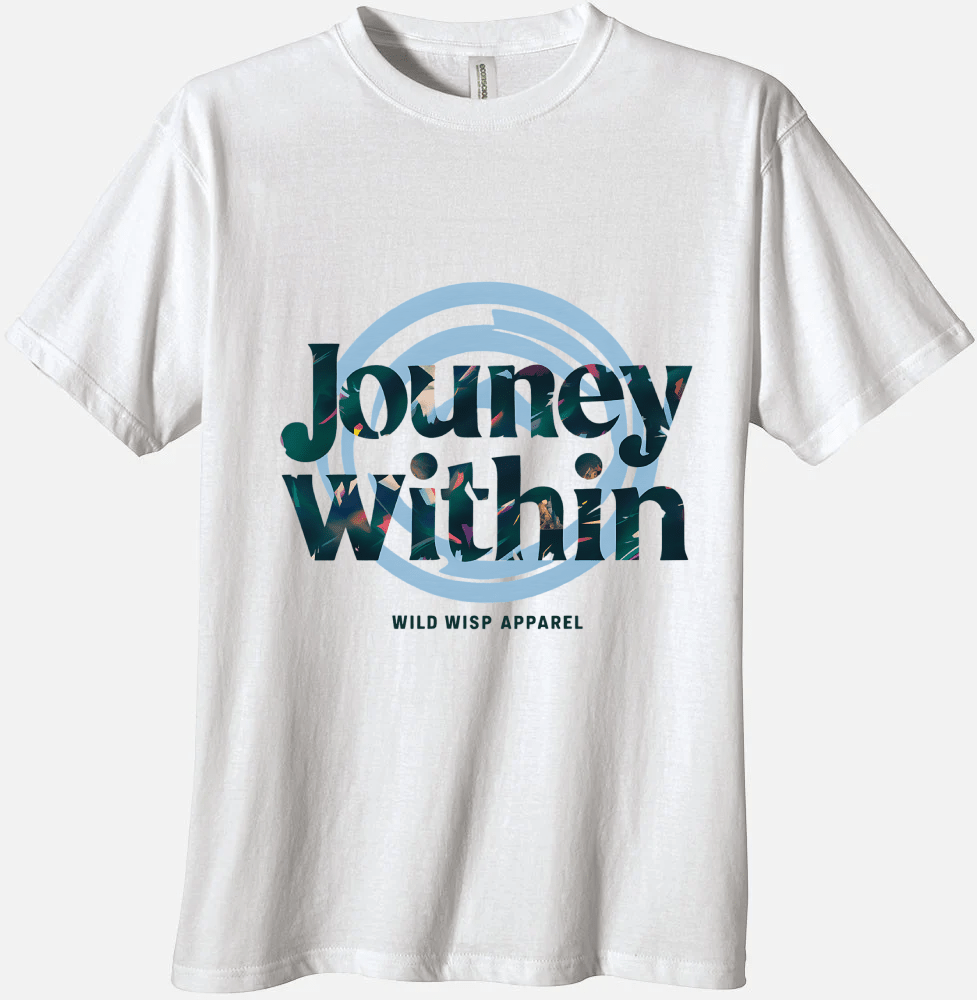 'Journey Within' Organic Unisex Crewneck T-shirt T-Shirts