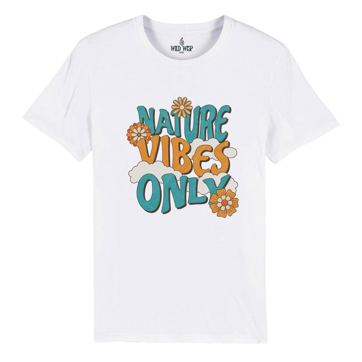 'Nature Vibes Only' Organic Unisex Crewneck T-shirt T-Shirts