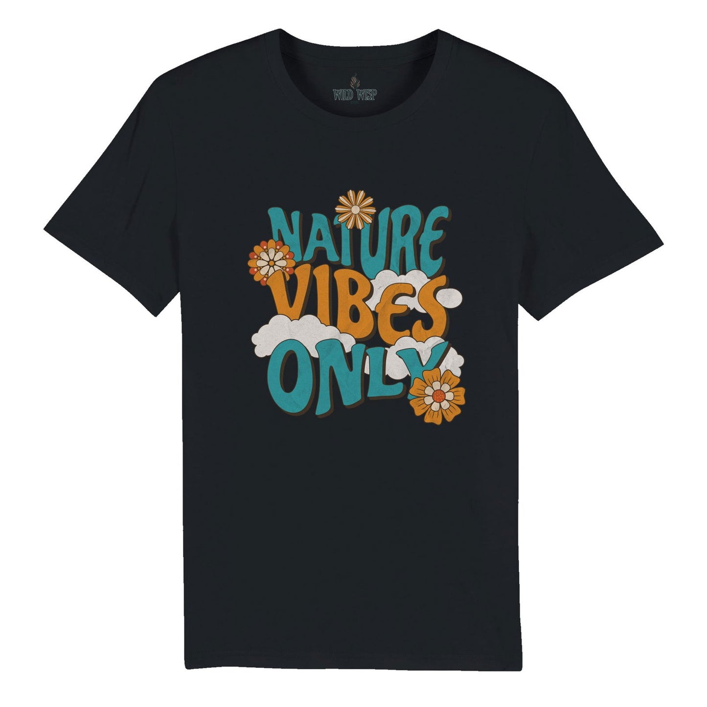 'Nature Vibes Only' Organic Unisex Crewneck T-shirt T-Shirts