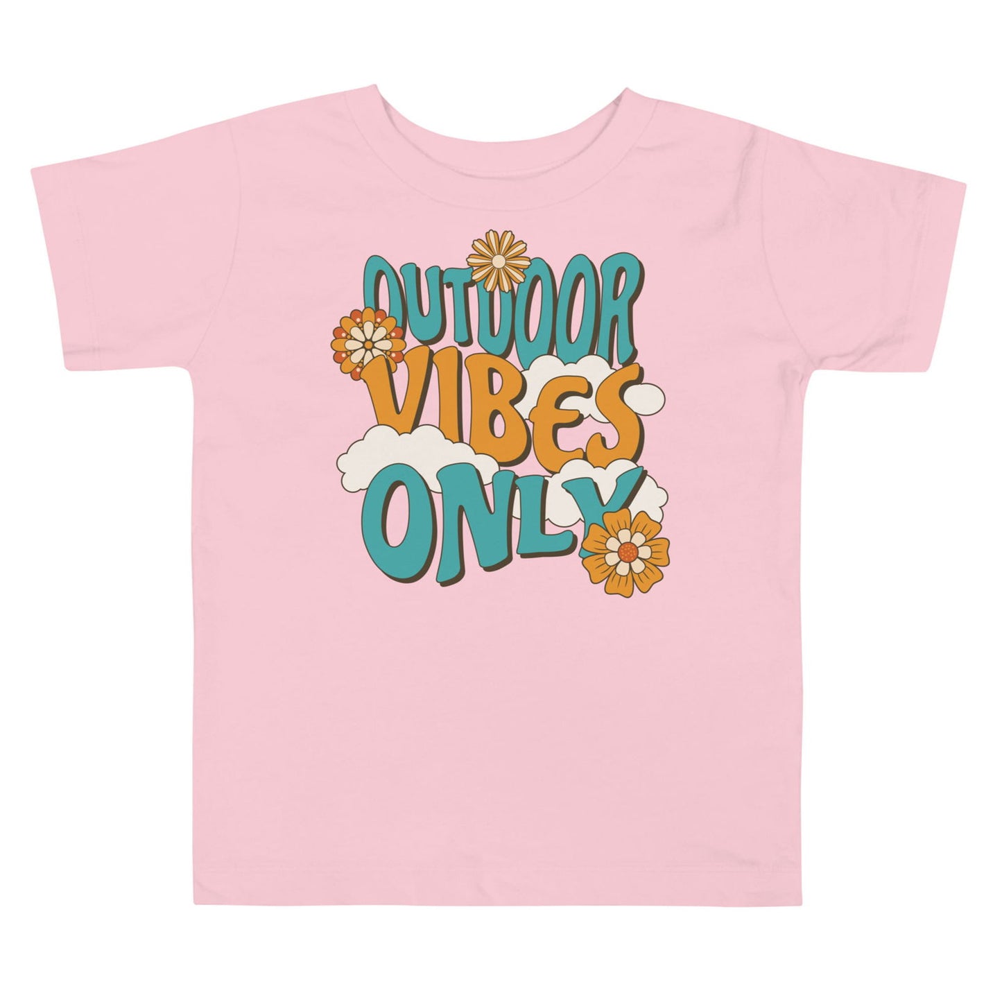 'Outdoor Vibes Only' Toddler Short Sleeve Tee T-Shirts