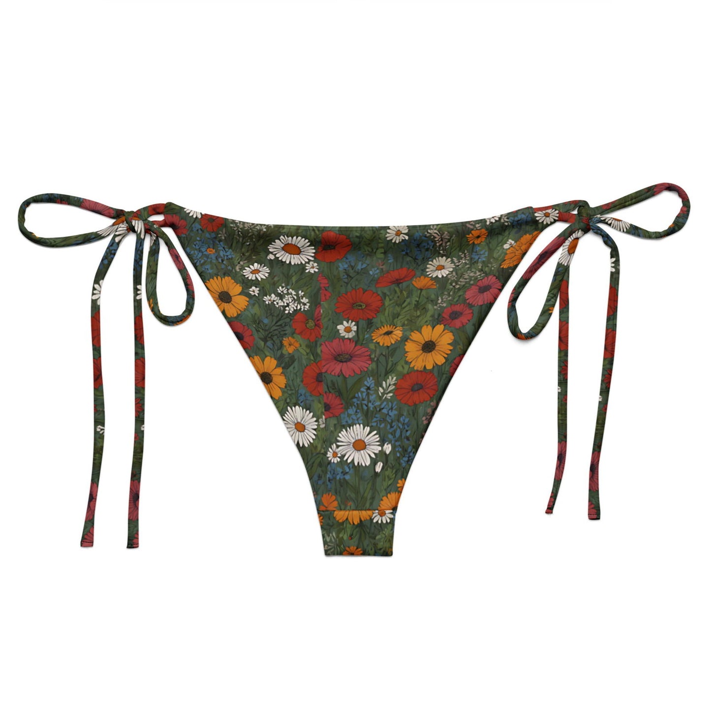'Wildflower Meadows' Recycled string bikini bottom Swimwear