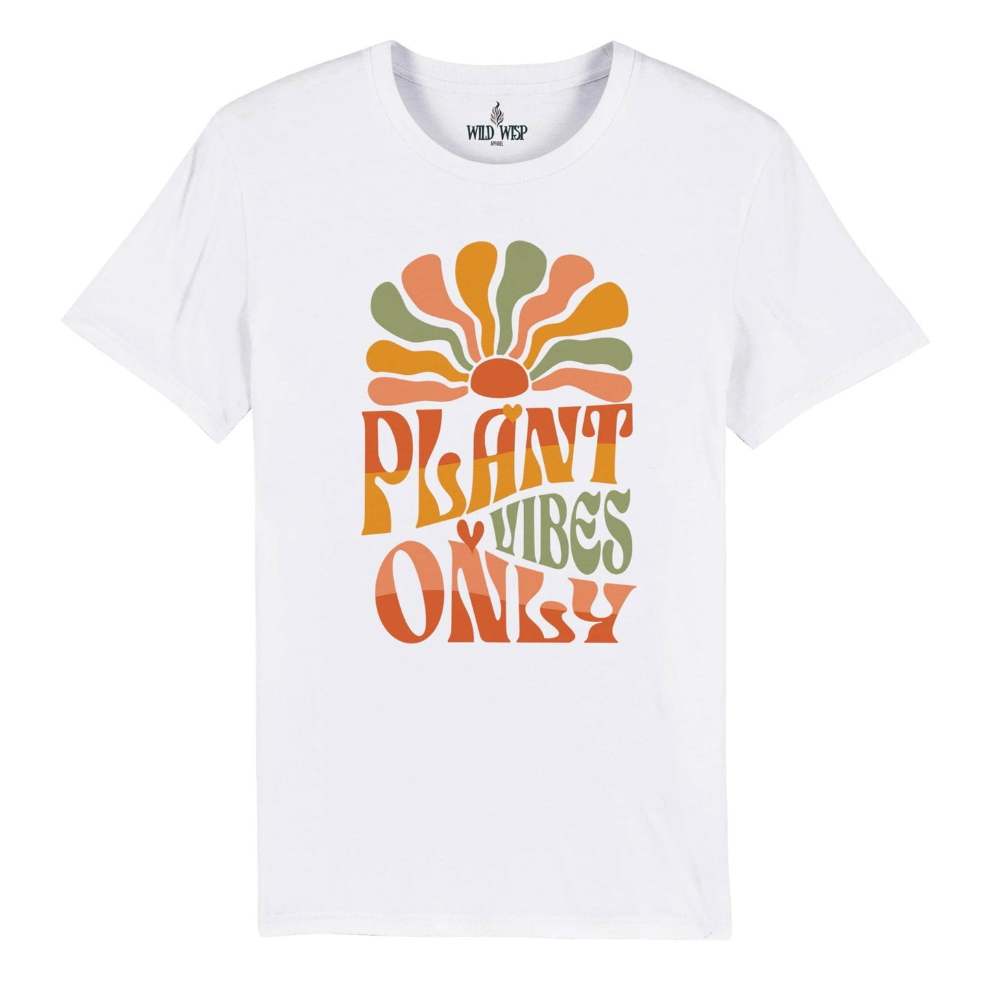 'Plant Vibes Only' Organic Unisex Crewneck T-shirt T-Shirts