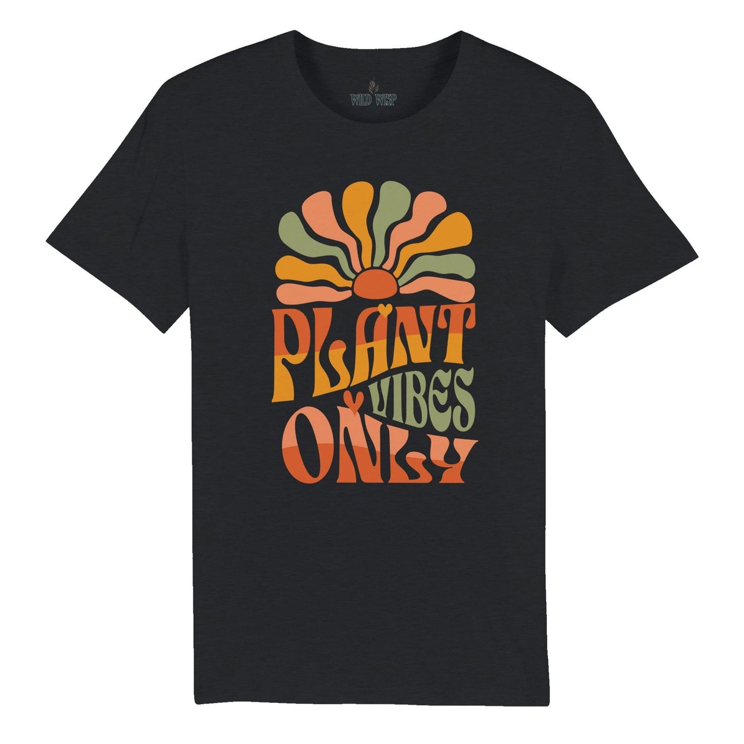 'Plant Vibes Only' Organic Unisex Crewneck T-shirt T-Shirts