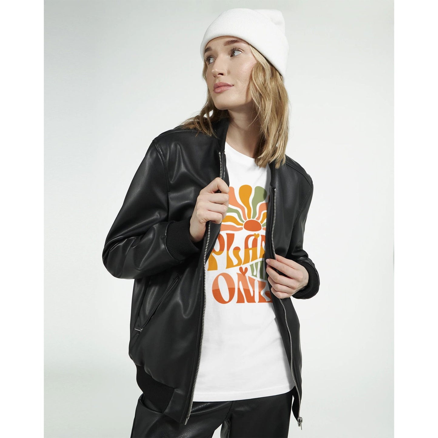 'Plant Vibes Only' Organic Unisex Crewneck T-shirt T-Shirts