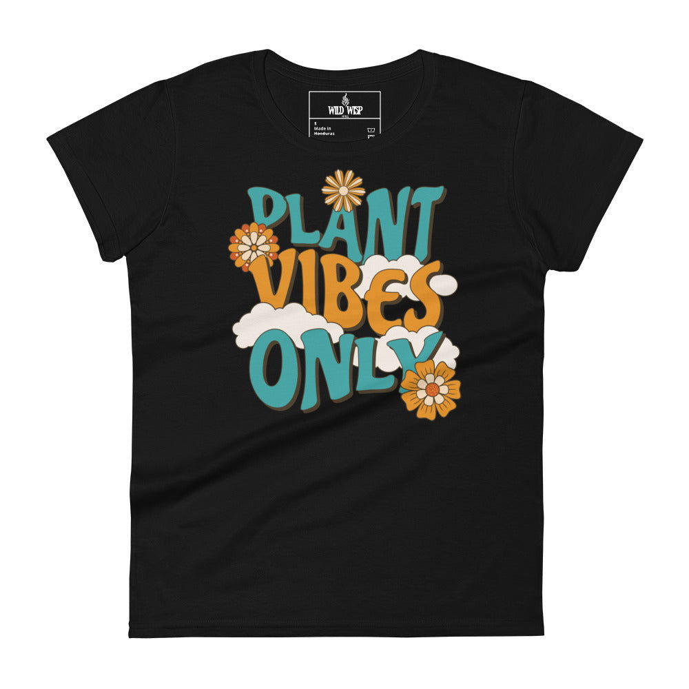 'Plant Vibes Only' Women's short sleeve t-shirt T-Shirts