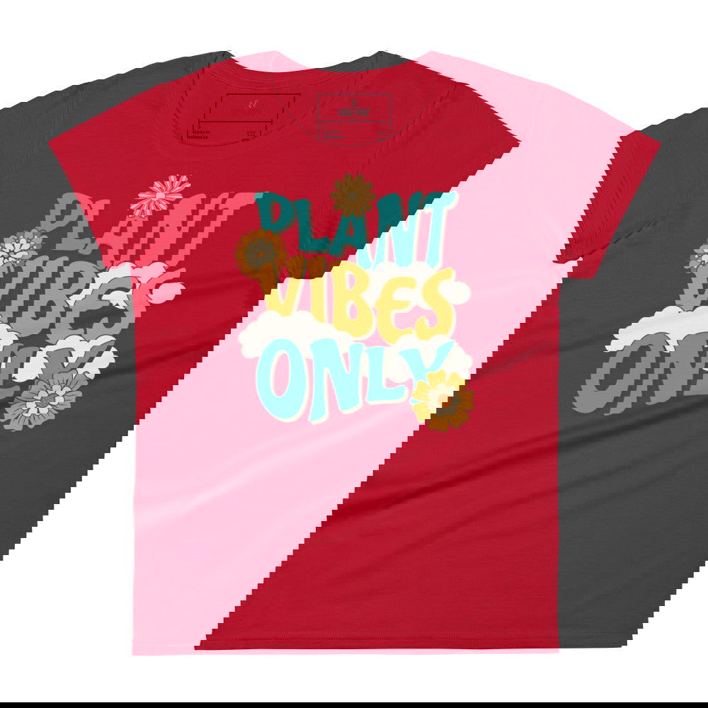 'Plant Vibes Only' Women's short sleeve t-shirt T-Shirts