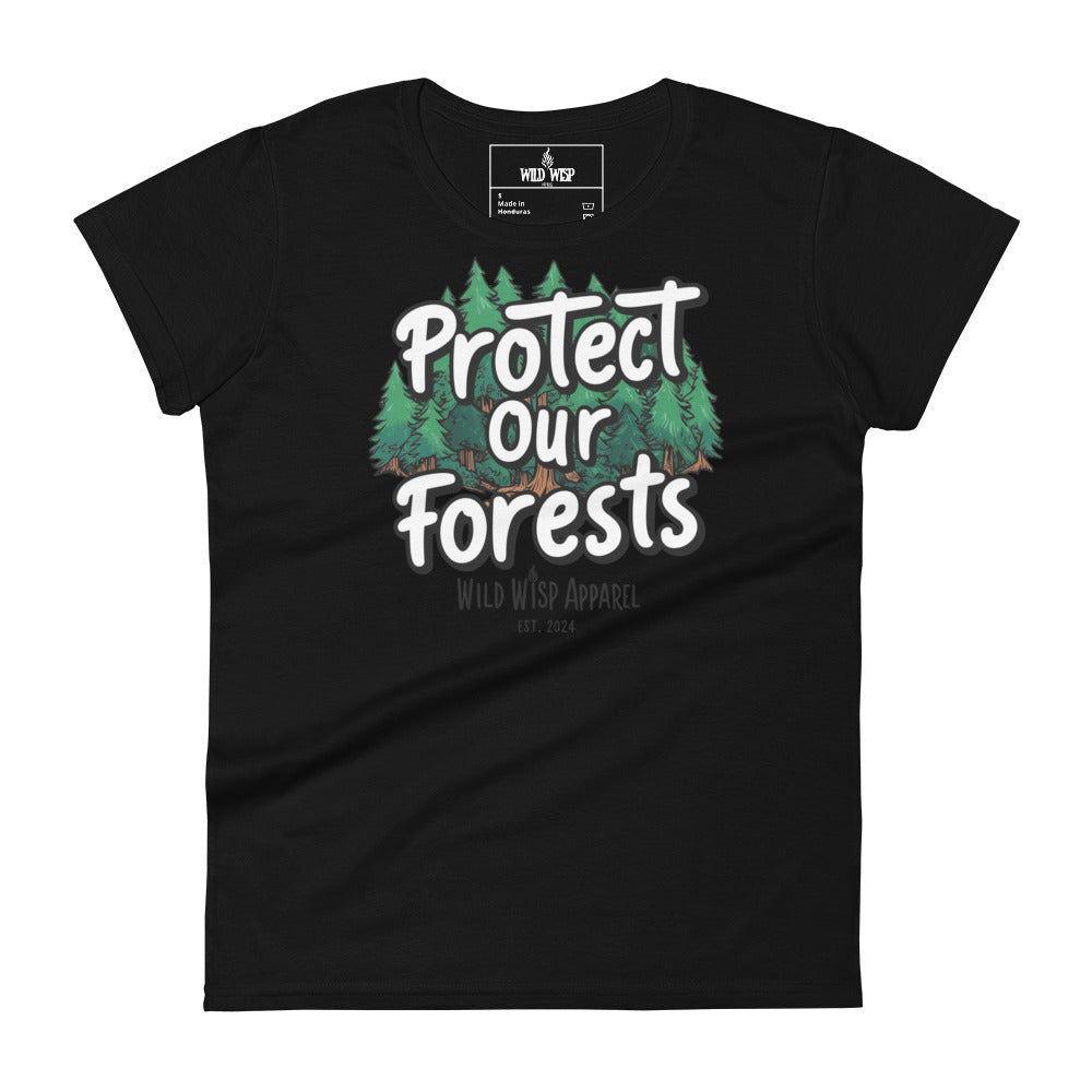 'Protect our Forests' Women's short sleeve t-shirt T-Shirts