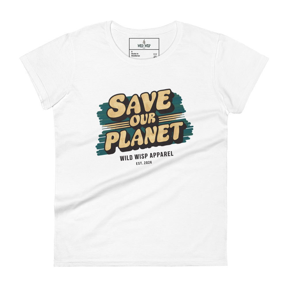 'Save Our Planet' Women's short sleeve t-shirt T-Shirts