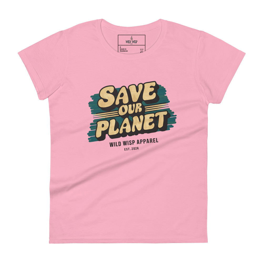 'Save Our Planet' Women's short sleeve t-shirt T-Shirts