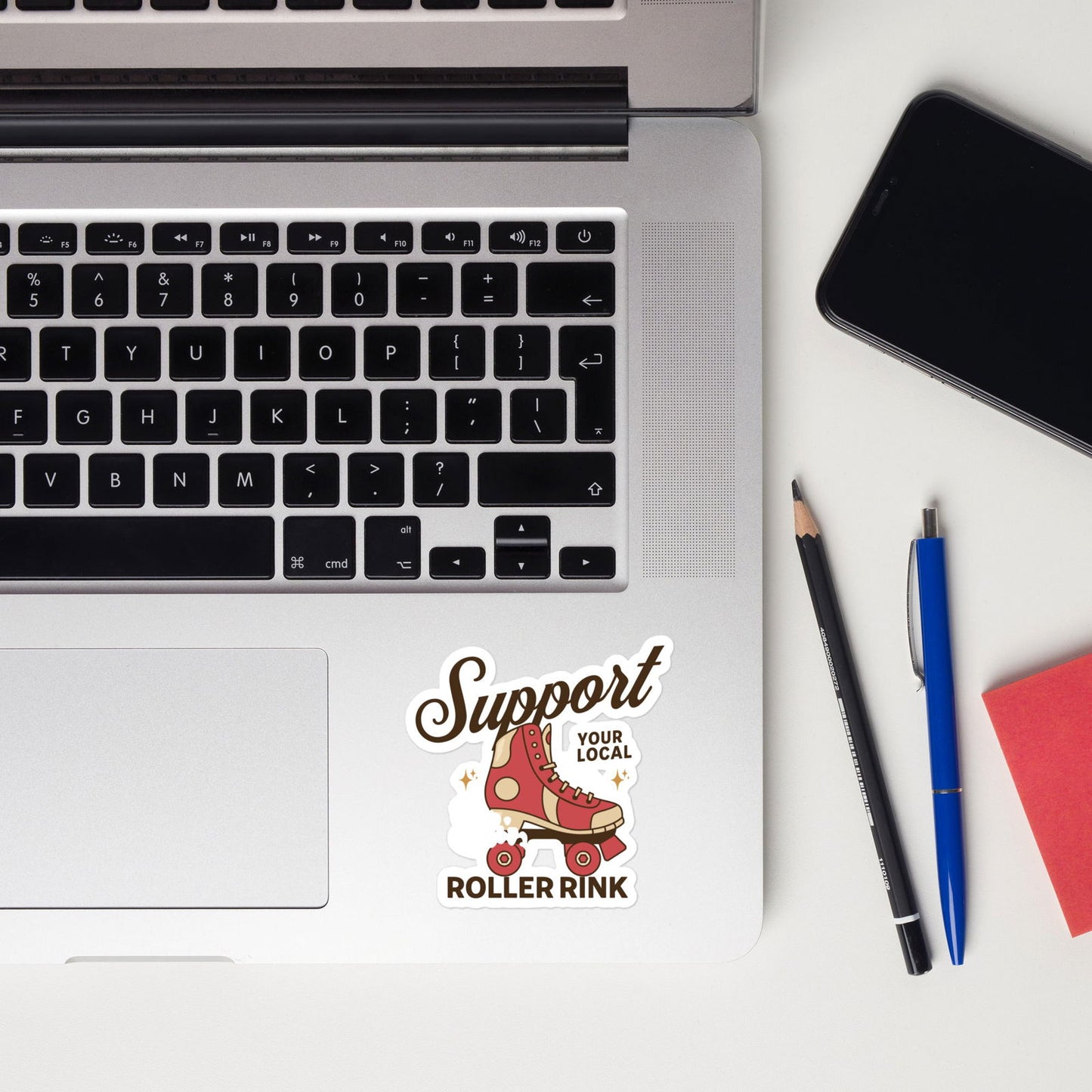 'Support your Local Roller Rink' Sticker Sticker