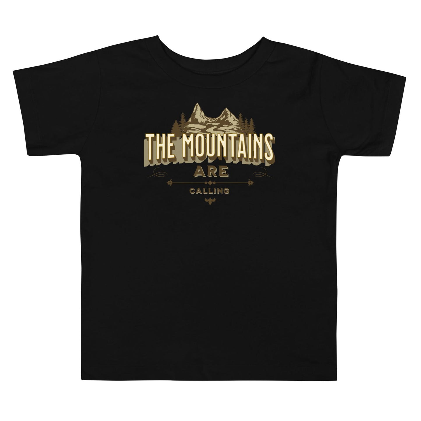 'The Mountains are Calling' Toddler Short Sleeve Tee T-Shirts