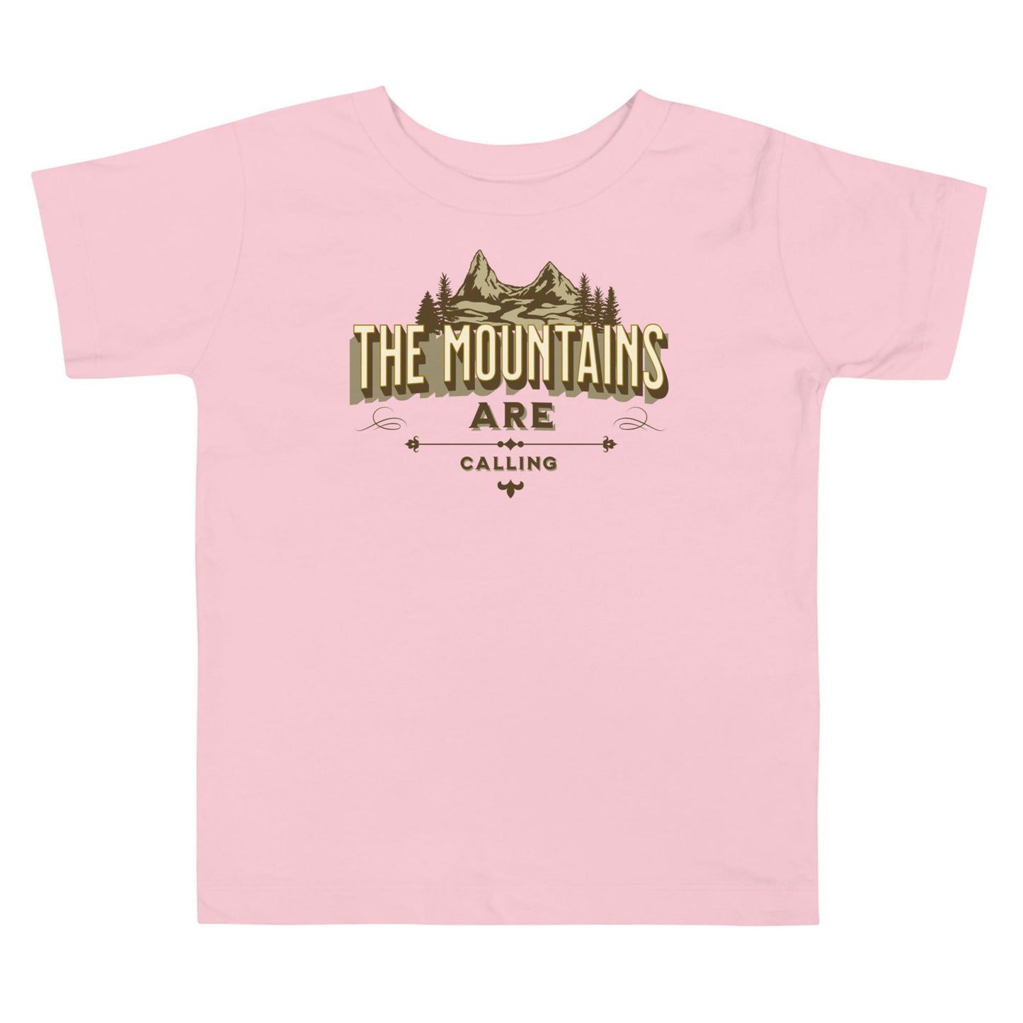 'The Mountains are Calling' Toddler Short Sleeve Tee T-Shirts