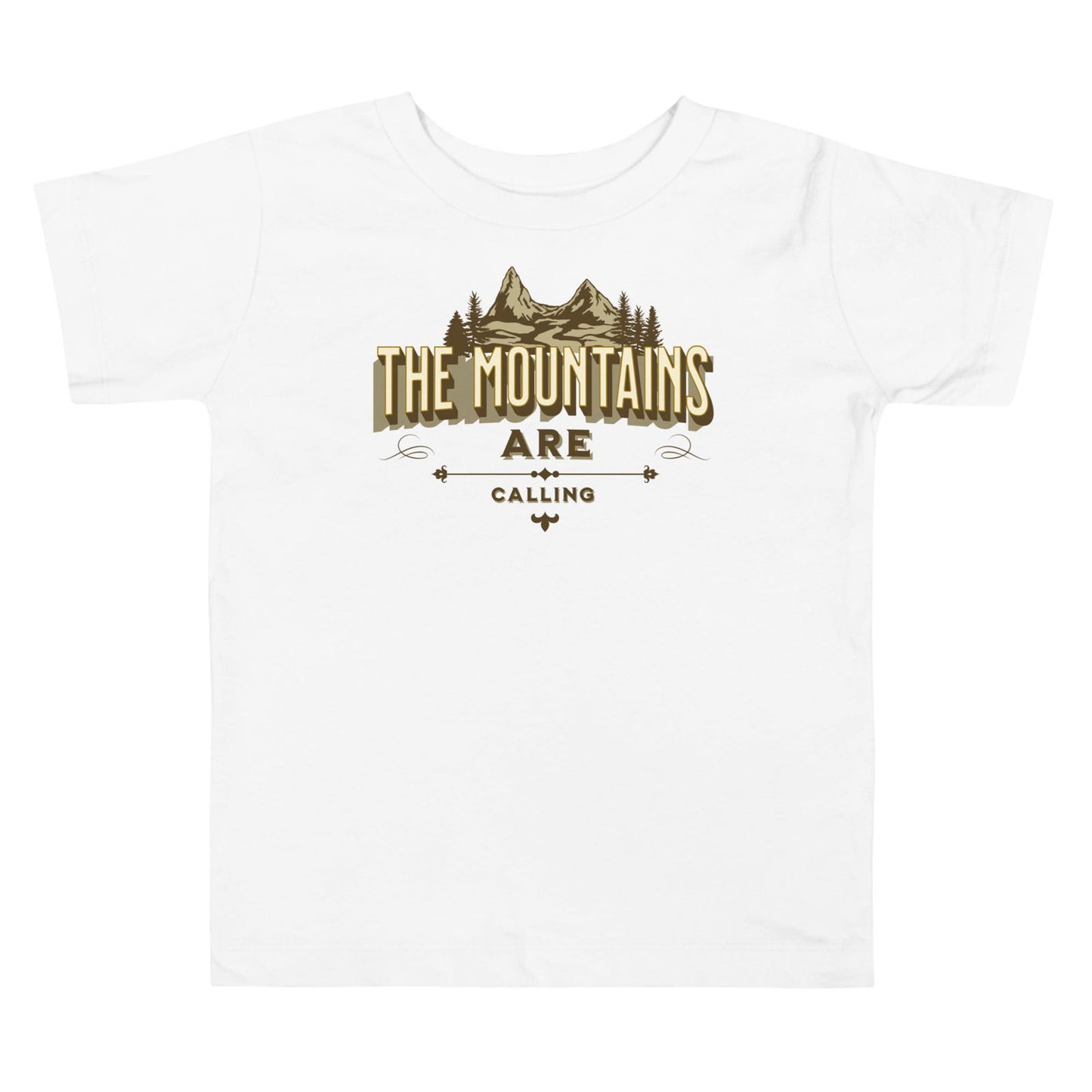'The Mountains are Calling' Toddler Short Sleeve Tee T-Shirts