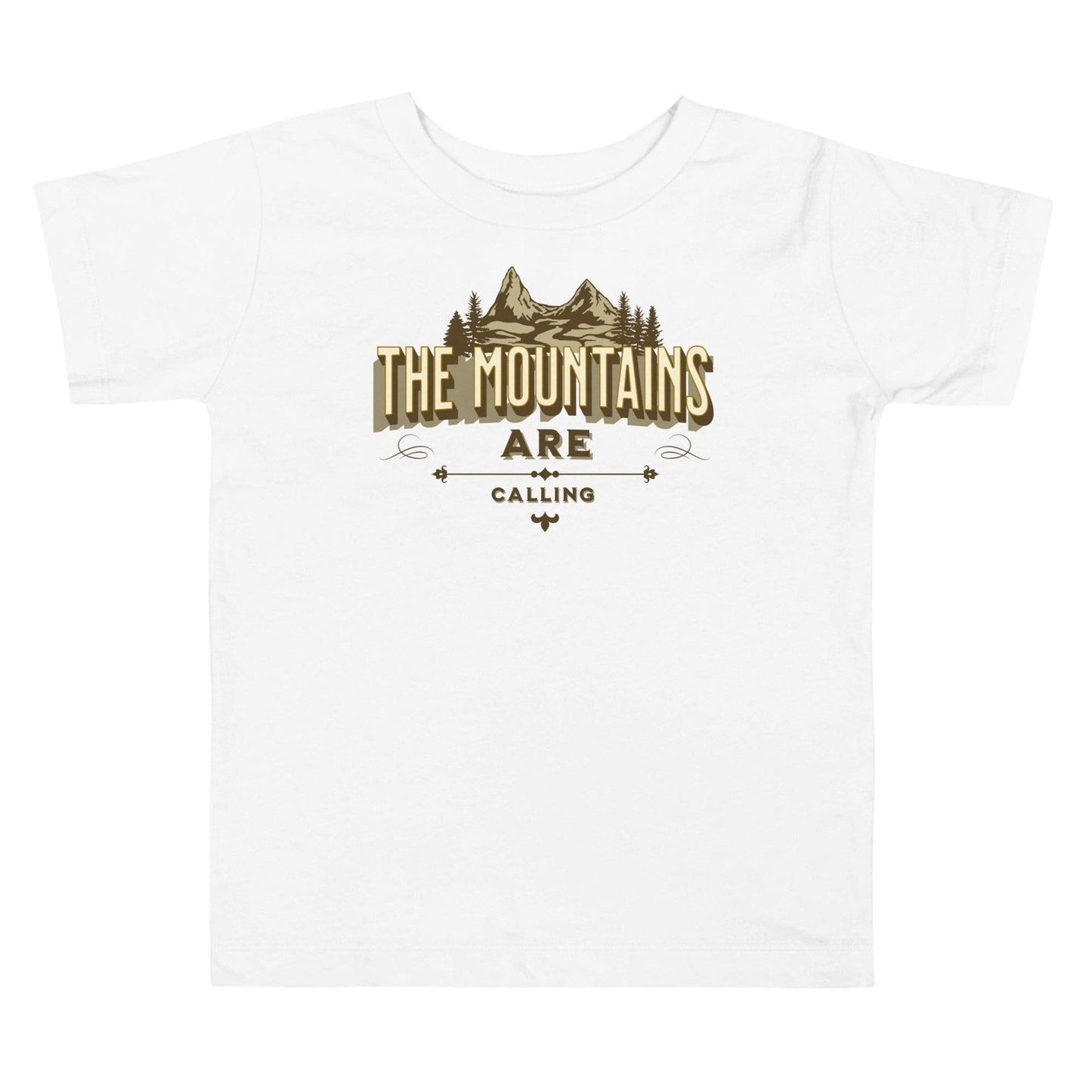 'The Mountains are Calling' Toddler Short Sleeve Tee T-Shirts