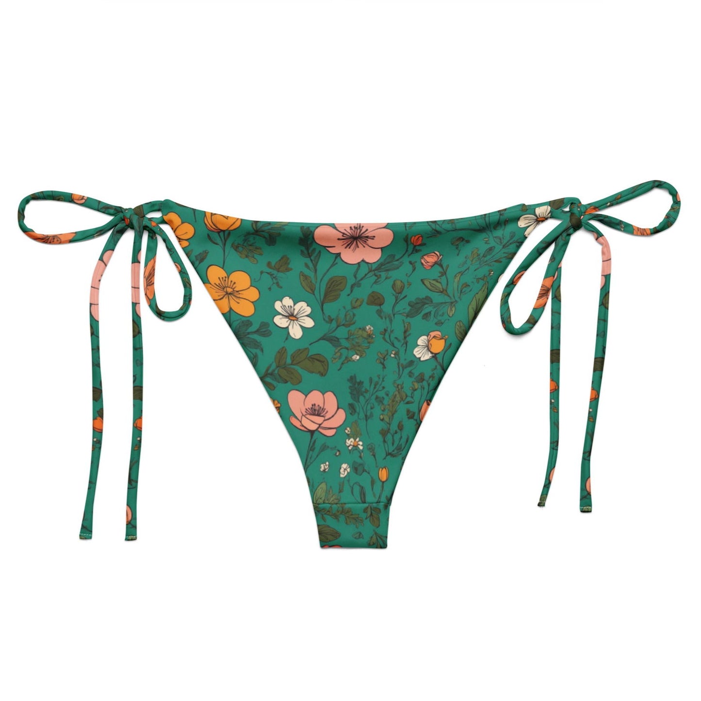 'Wildflowers' Recycled string bikini bottom Swimwear