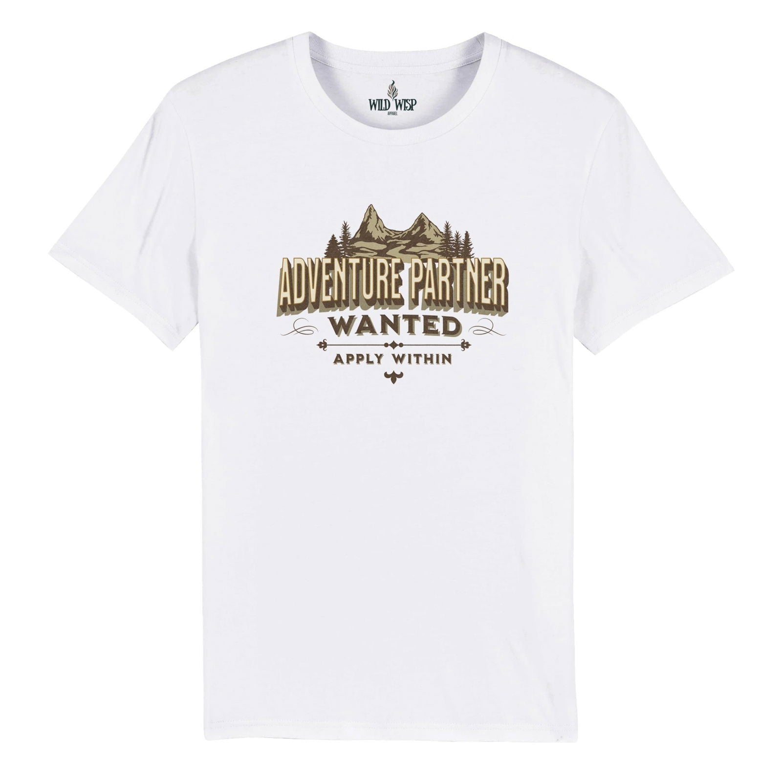 'Adventure Partner Wanted' Organic Unisex Crewneck T-shirt T-Shirts