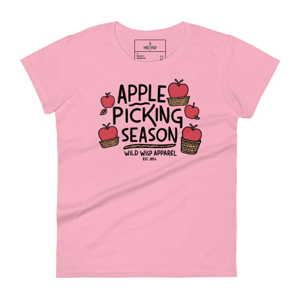 'Apple Picking Season' Women's short sleeve t-shirt T-Shirts