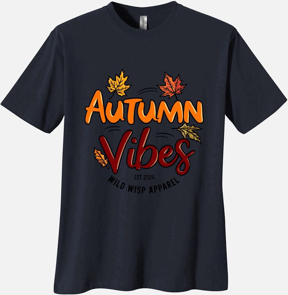 'Autumn Vibes' Organic Unisex Crewneck T-shirt T-Shirts