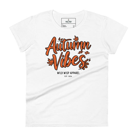 'Autumn Vibes' Women's short sleeve t-shirt - Wild Wisp Apparel