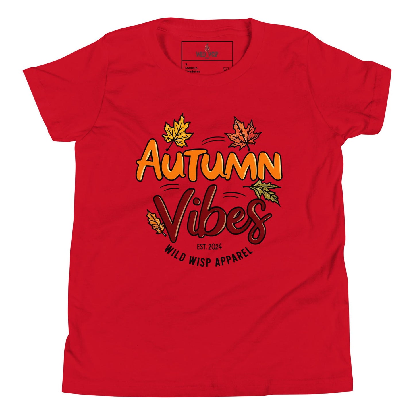 'Autumn Vibes' Youth Short Sleeve T-Shirt T-Shirts