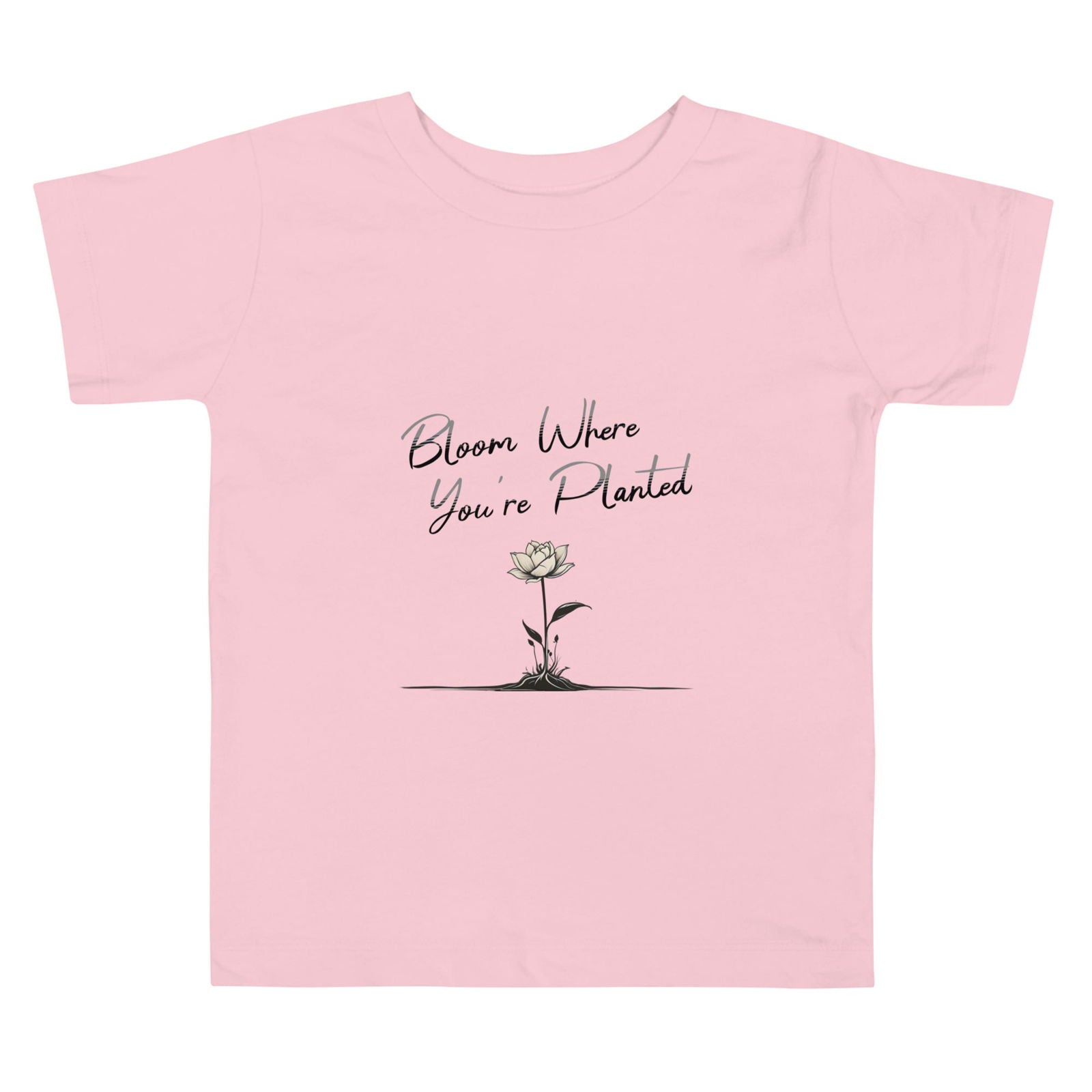 'Bloom where youre planted' Toddler Short Sleeve Tee - Wild Wisp Apparel
