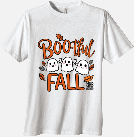 'Boo-tiful Fall' Organic Unisex Crewneck T-shirt T-Shirts