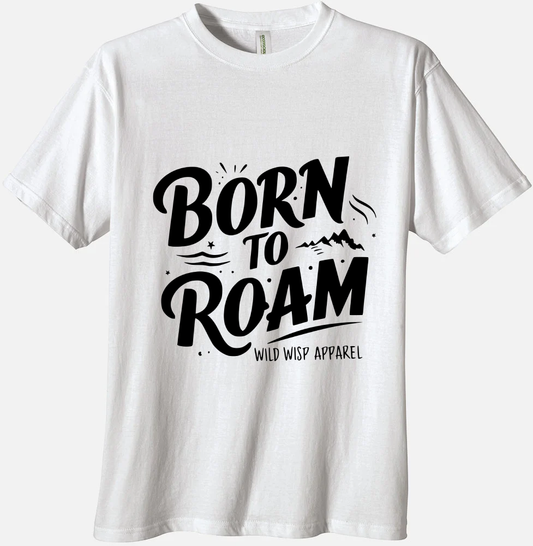 'Born to Roam' Organic Unisex Crewneck T-shirt - Wild Wisp Apparel