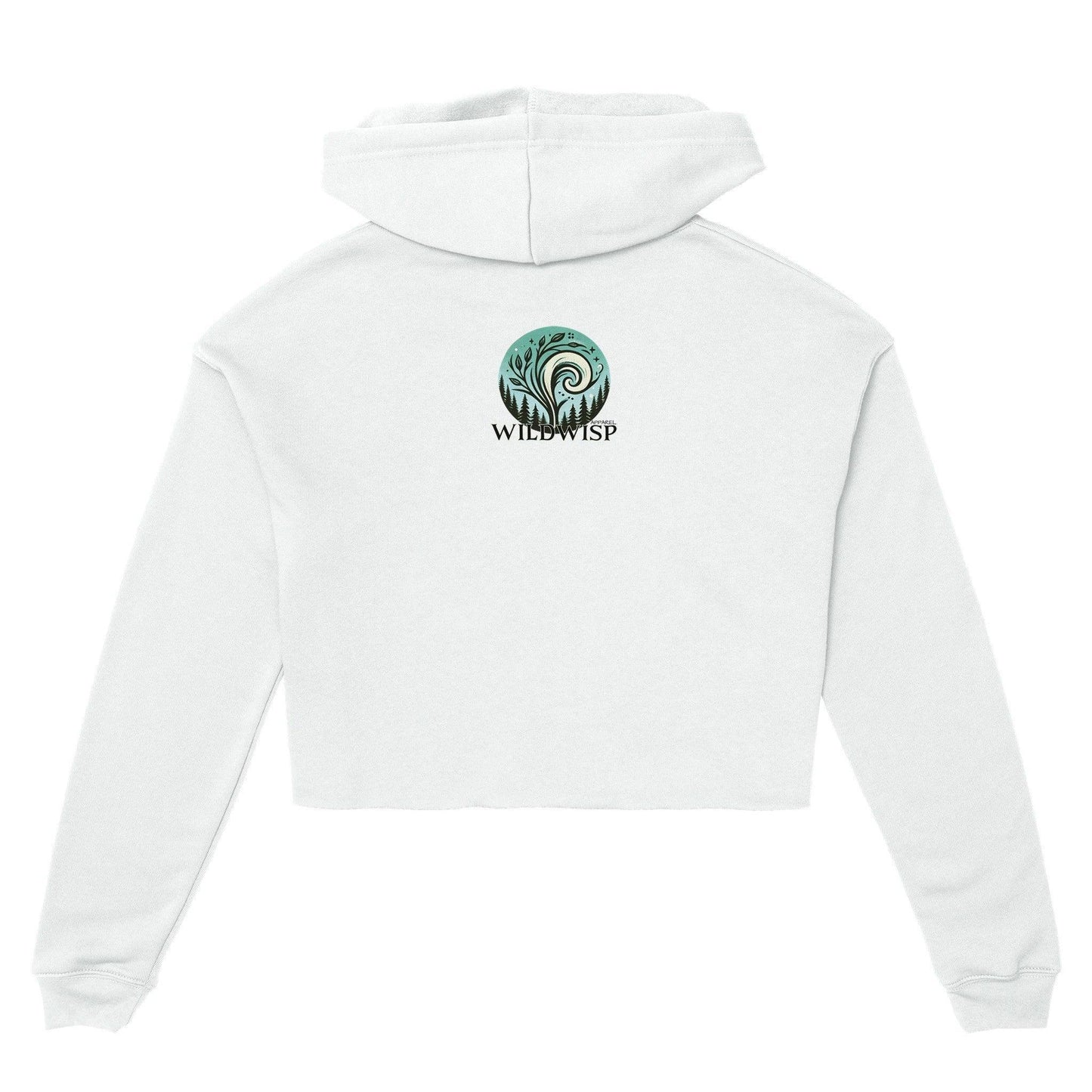 "Butterfly Blossom" Womens Cropped Hoodie Hoodies