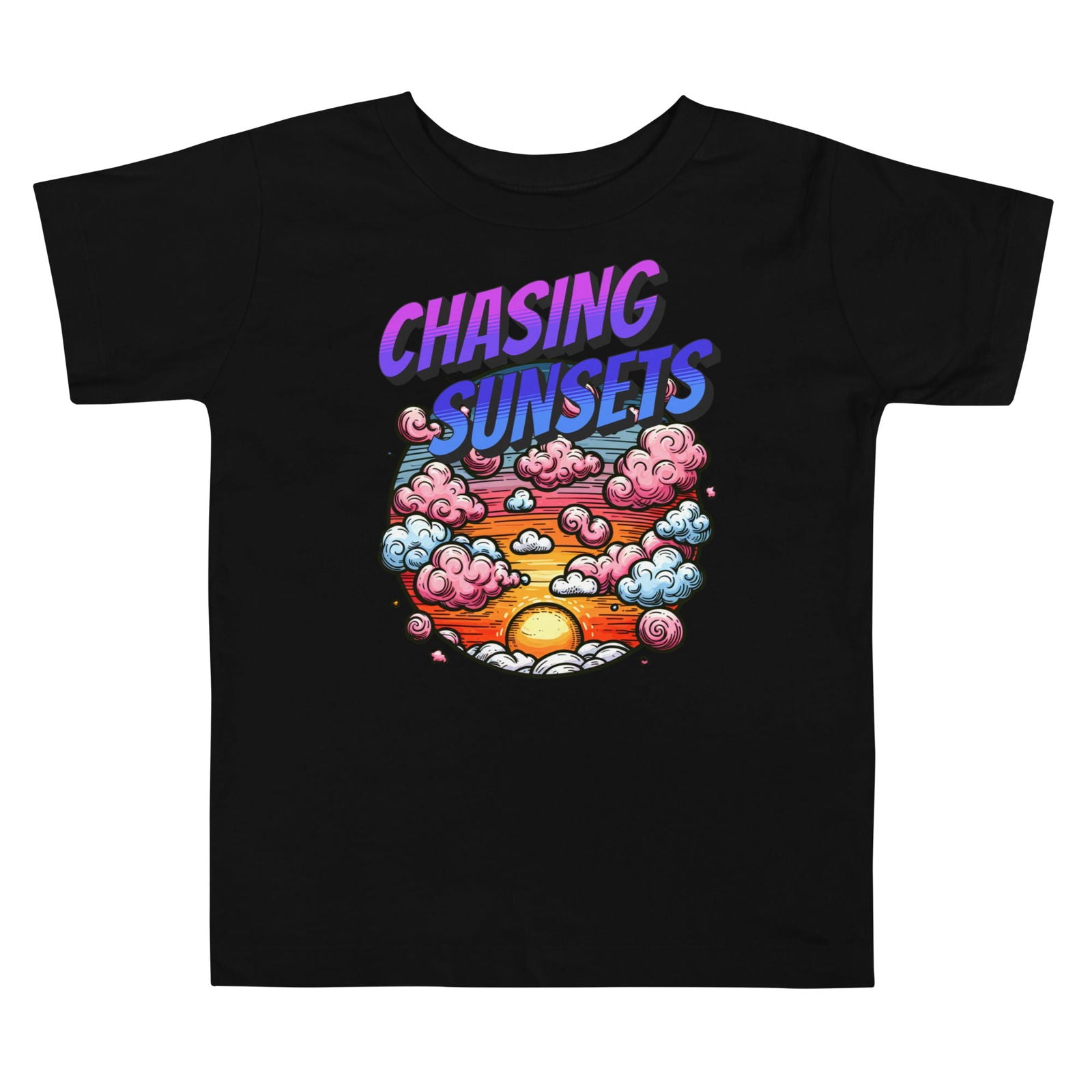 'Chasing Sunsets' Toddler Short Sleeve Tee T-Shirts