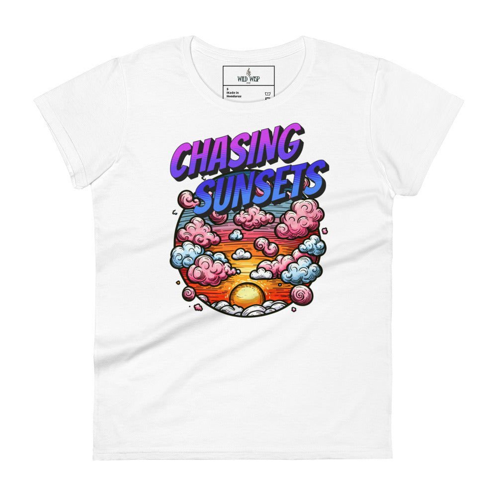 'Chasing Sunsets' Women's short sleeve t-shirt T-Shirts