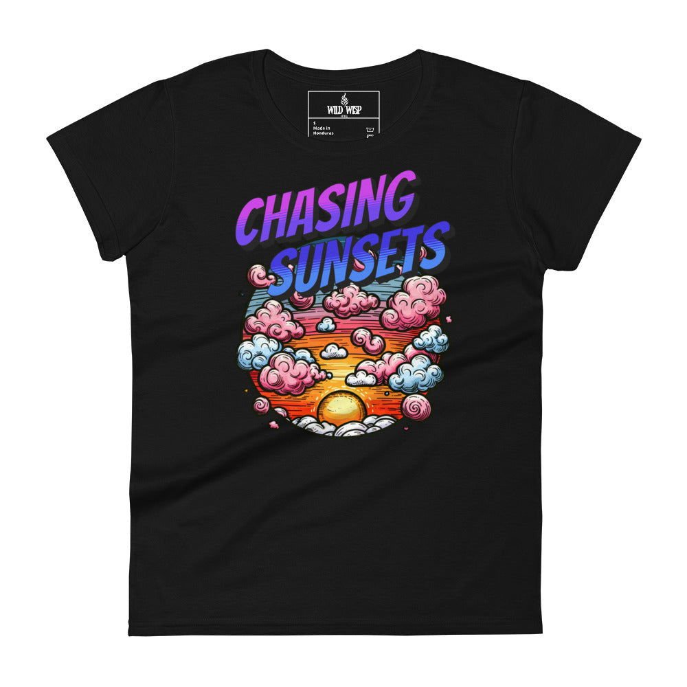'Chasing Sunsets' Women's short sleeve t-shirt T-Shirts