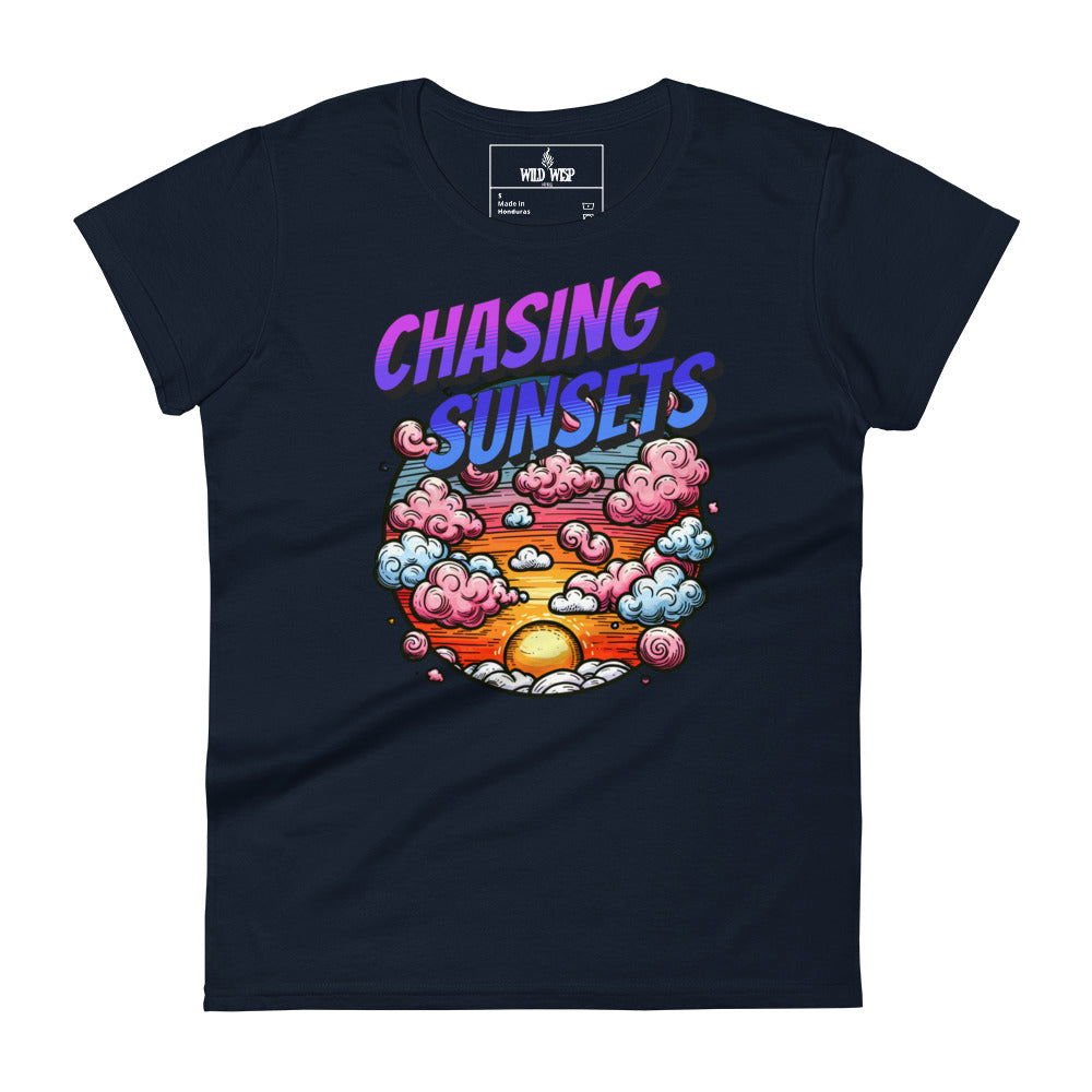 'Chasing Sunsets' Women's short sleeve t-shirt T-Shirts