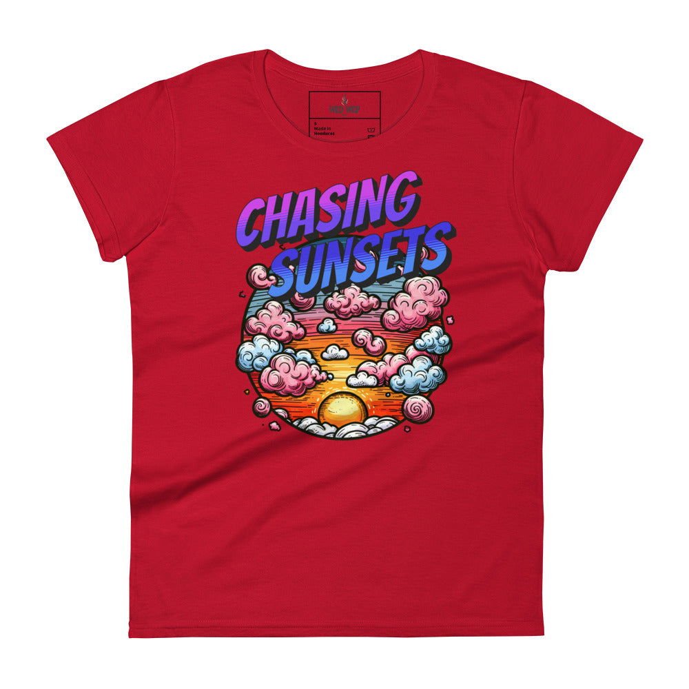 'Chasing Sunsets' Women's short sleeve t-shirt T-Shirts