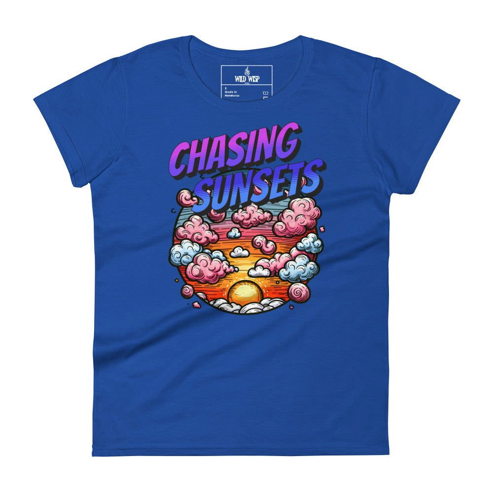 'Chasing Sunsets' Women's short sleeve t-shirt T-Shirts