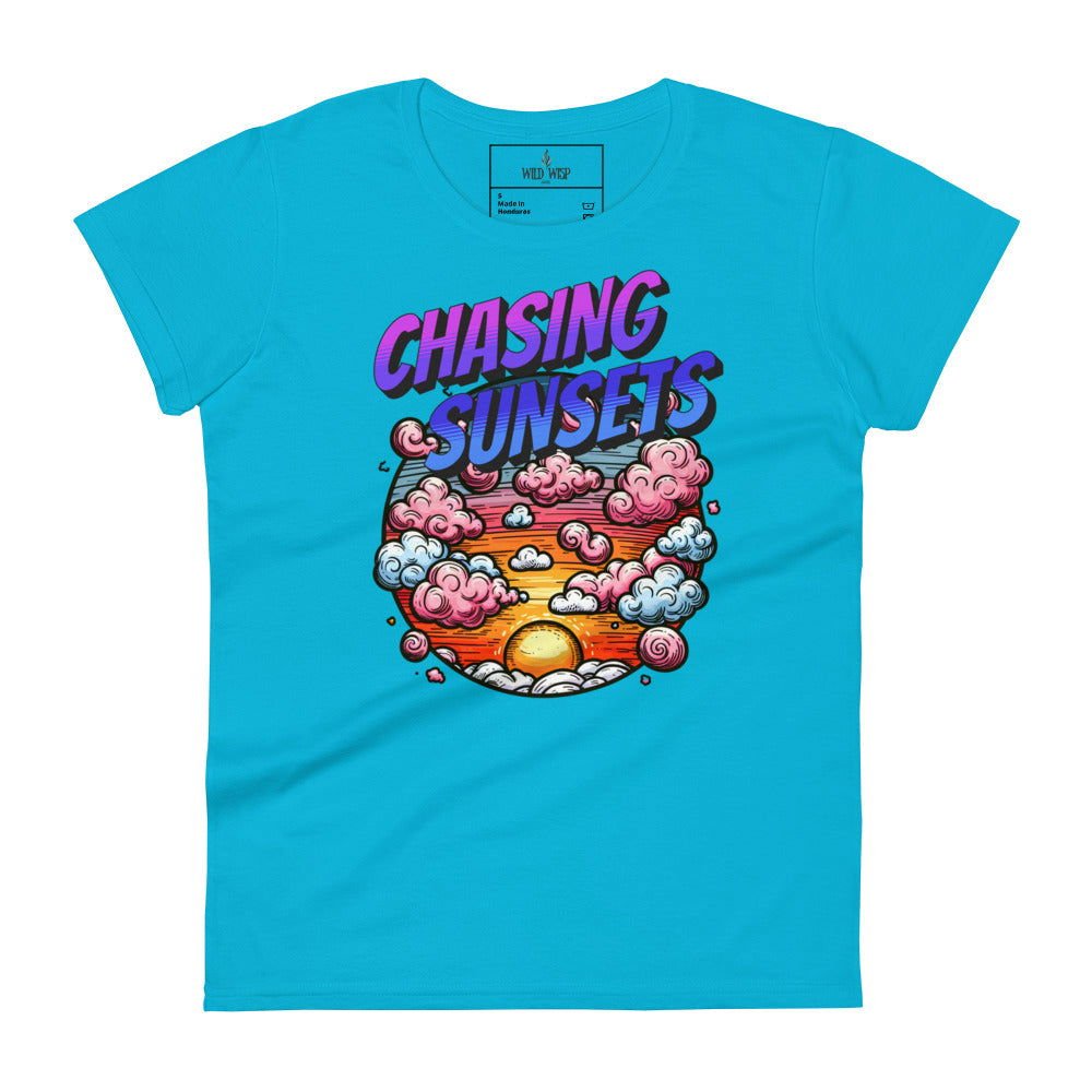 'Chasing Sunsets' Women's short sleeve t-shirt T-Shirts
