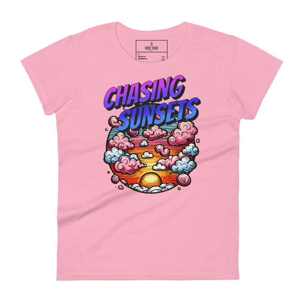 'Chasing Sunsets' Women's short sleeve t-shirt T-Shirts