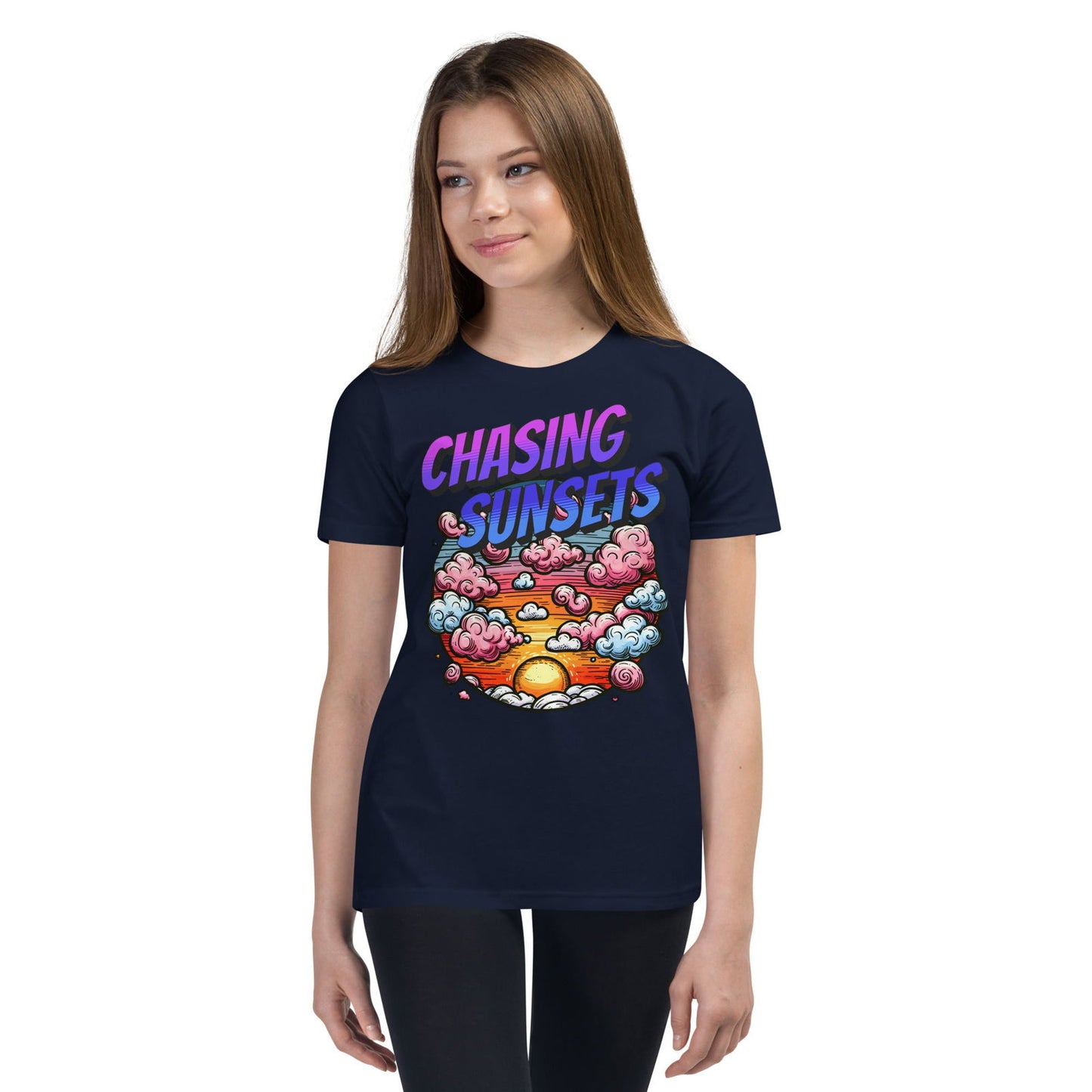 'Chasing Sunsets' Youth Short Sleeve T-Shirt T-Shirts