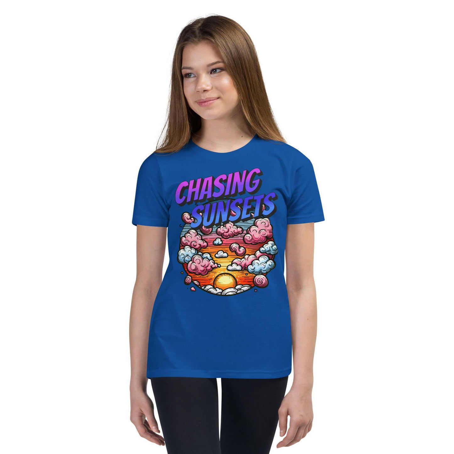 'Chasing Sunsets' Youth Short Sleeve T-Shirt T-Shirts