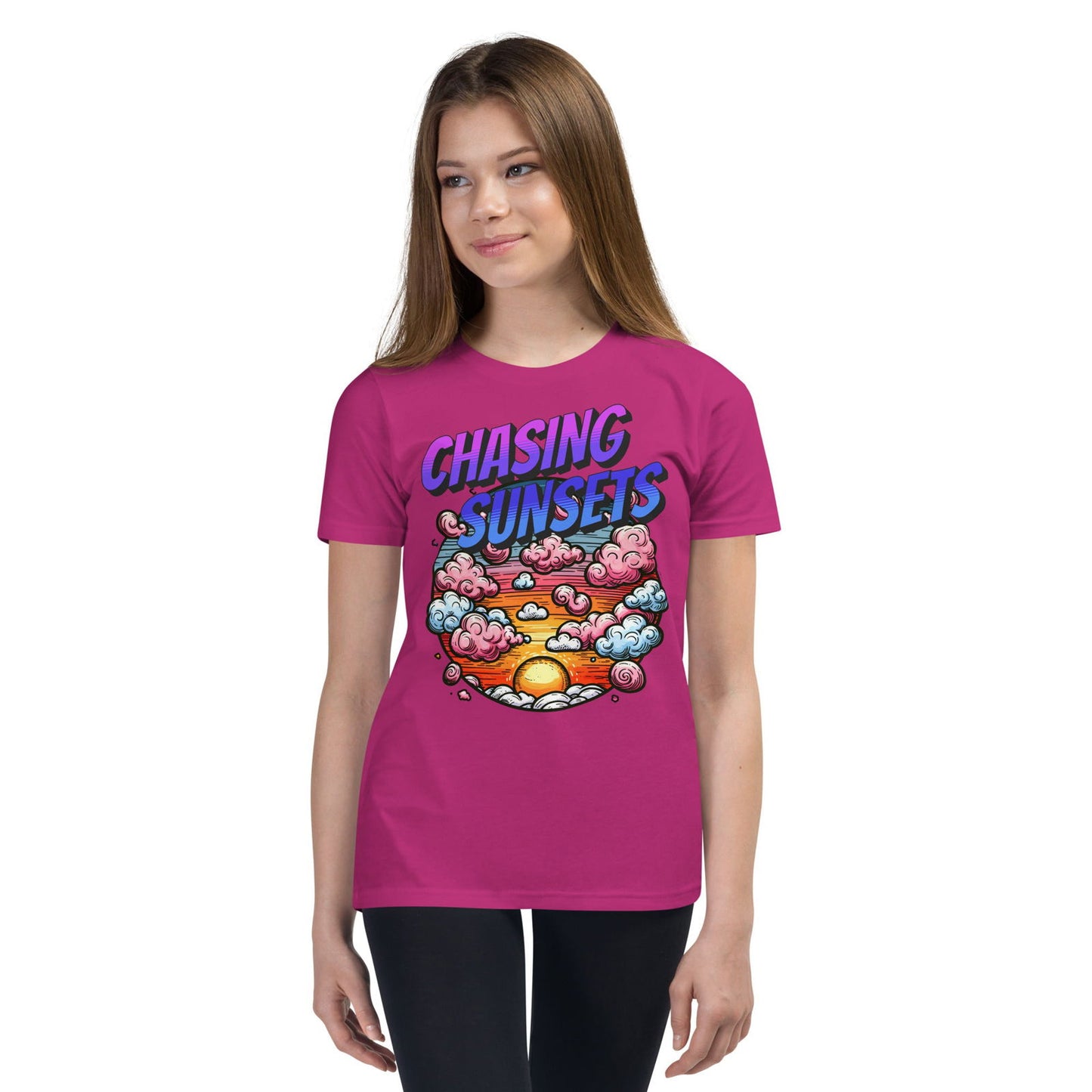 'Chasing Sunsets' Youth Short Sleeve T-Shirt T-Shirts