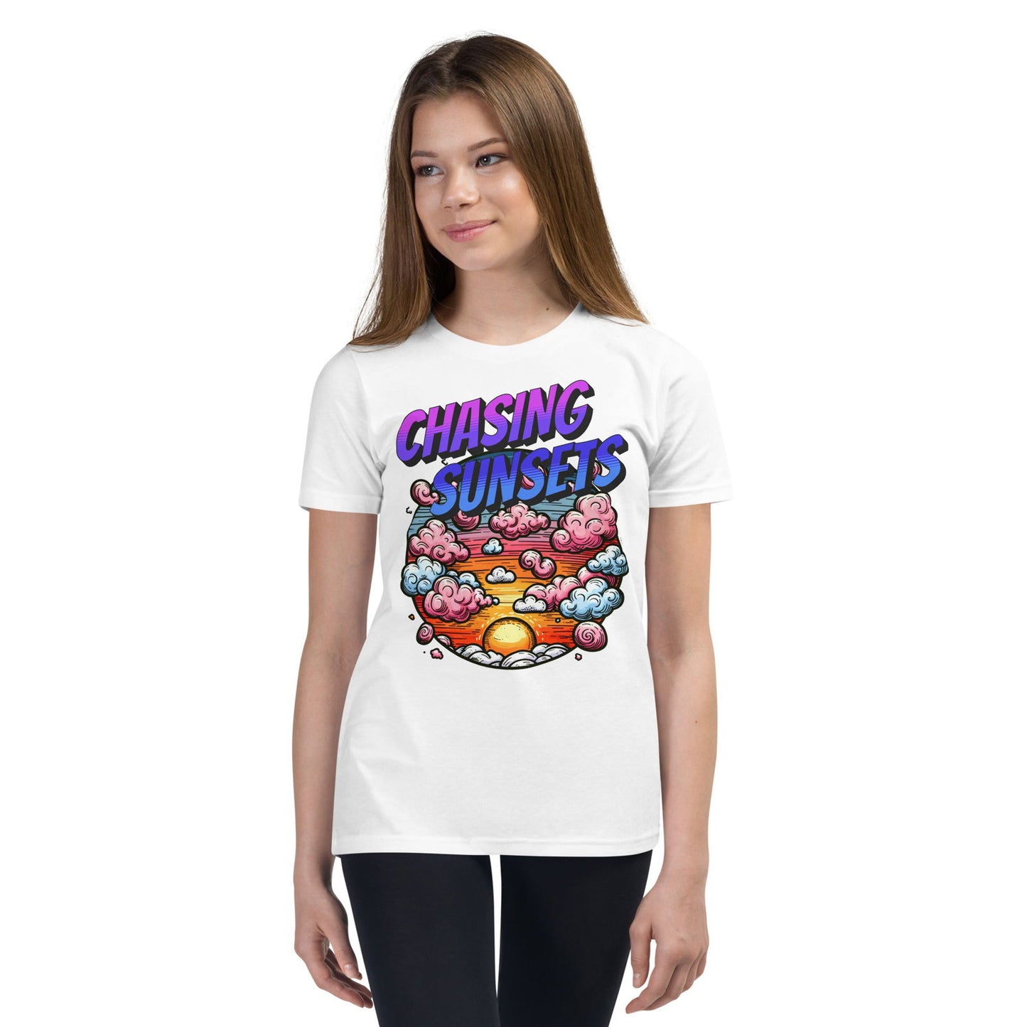 'Chasing Sunsets' Youth Short Sleeve T-Shirt T-Shirts