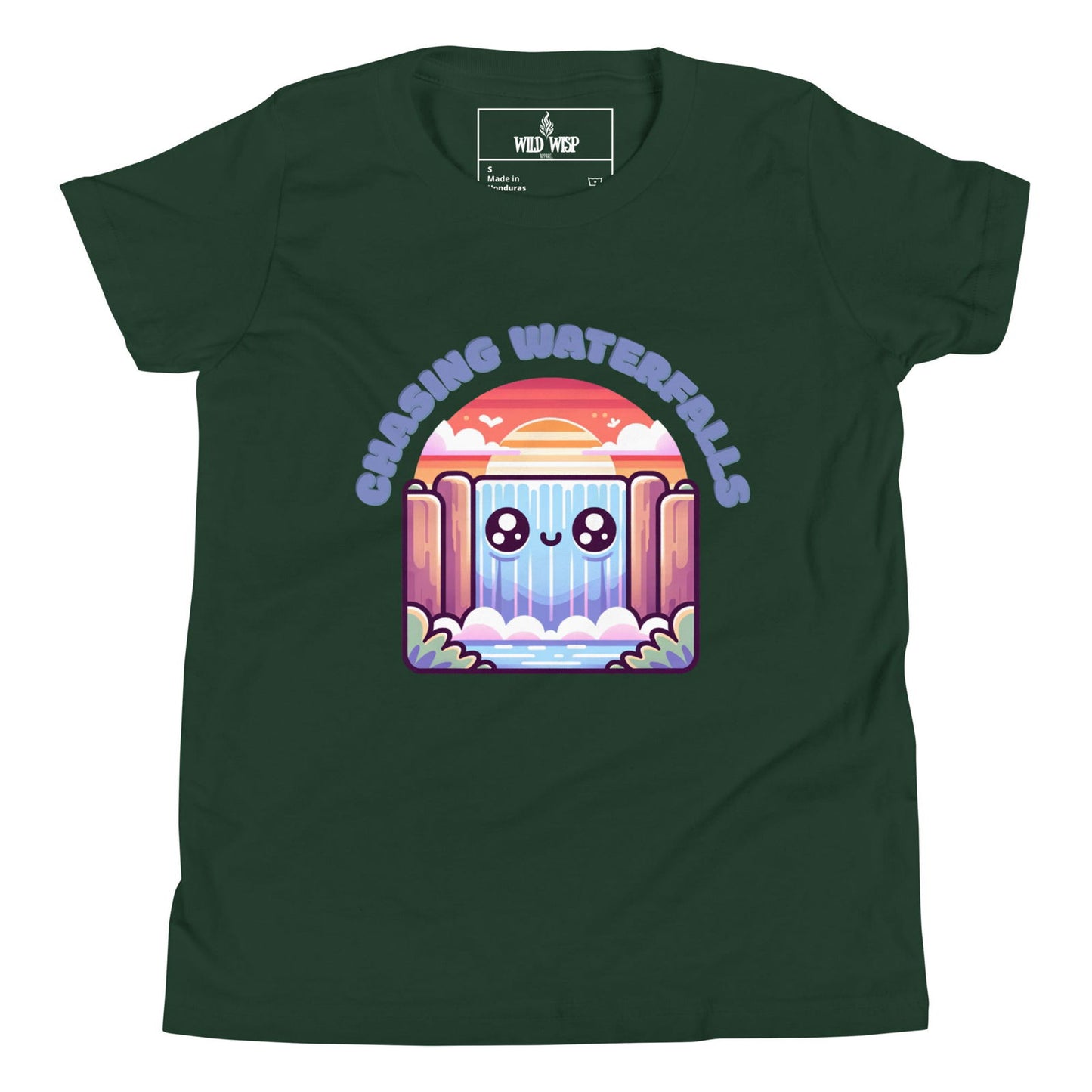 'Chasing Waterfalls' Youth Short Sleeve T-Shirt T-Shirts