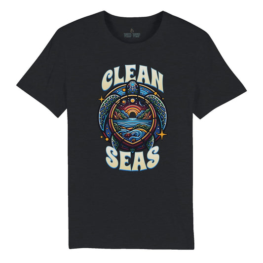 'Clean Seas' Organic Unisex Crewneck T-shirt T-Shirts