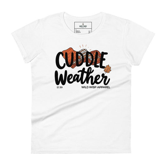 'Cuddle Weather' Women's short sleeve t-shirt - Wild Wisp Apparel